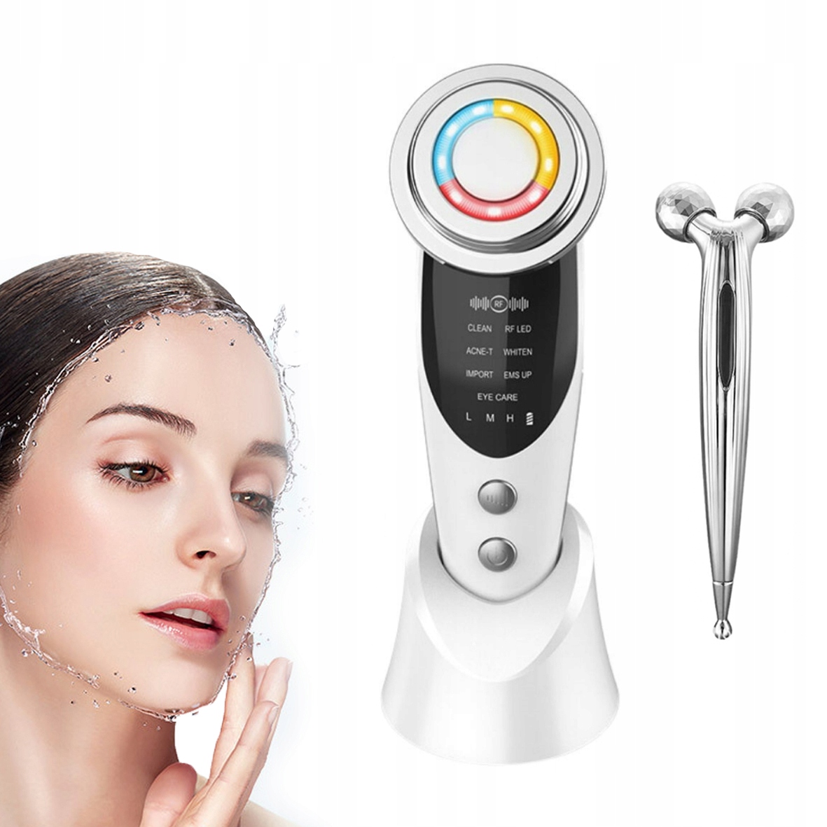 MEZOTERAPIA BEZIGŁOWA MASAŻER EMS DO TWARZY LIFTING PREZENT MASAŻ Marka inna marka