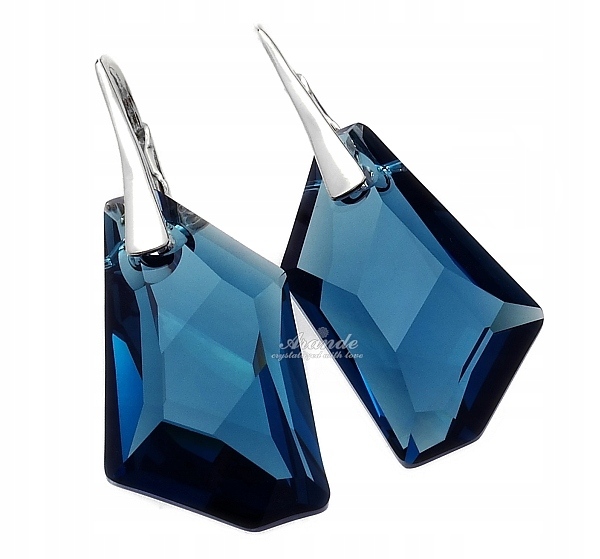 Krystaly Náušnice Motana Stříbro