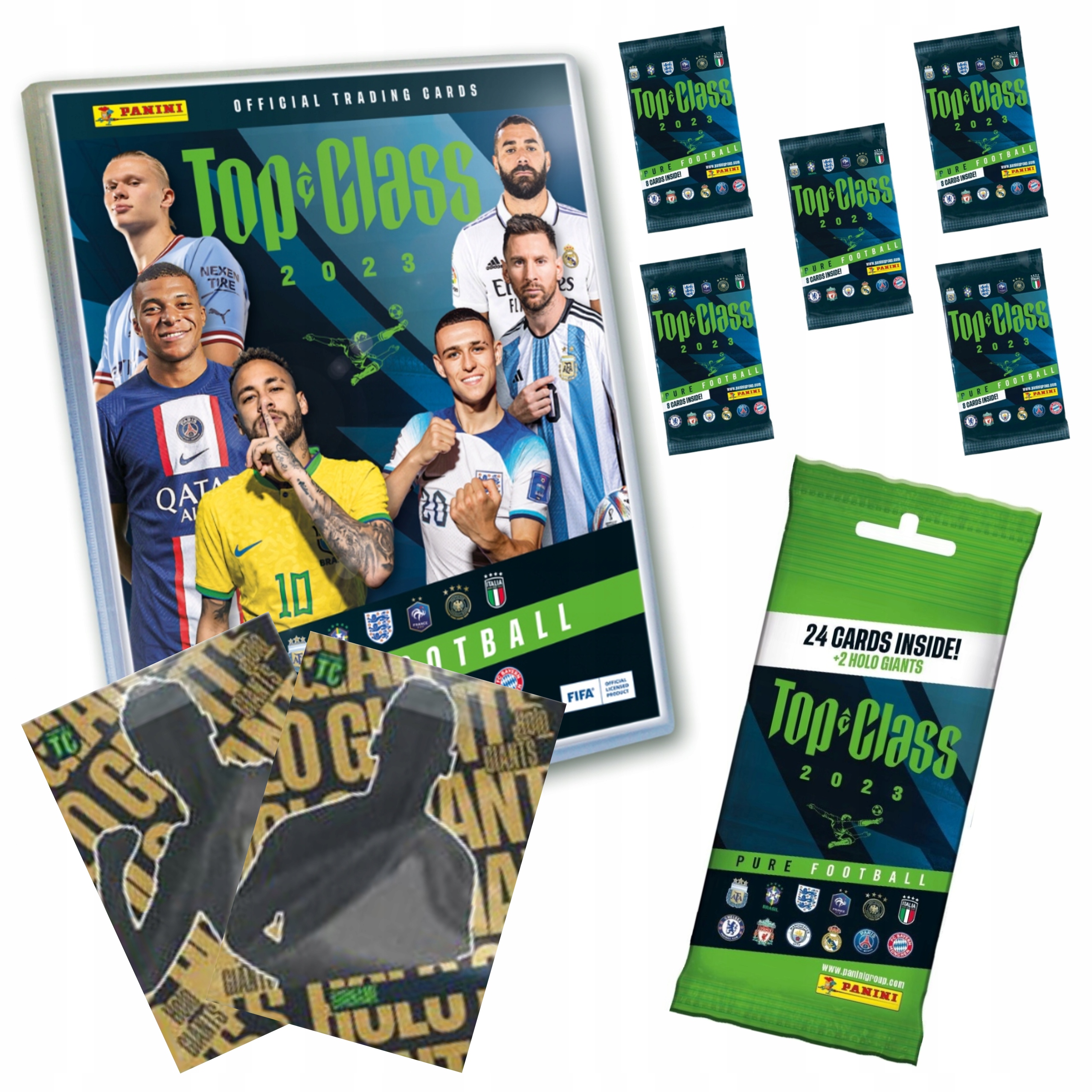 MEGA ZESTAW KART PIŁKARSKICH TOP CLASS 2023 ALBUM + 5x SASZETKA + 1x FATPAK