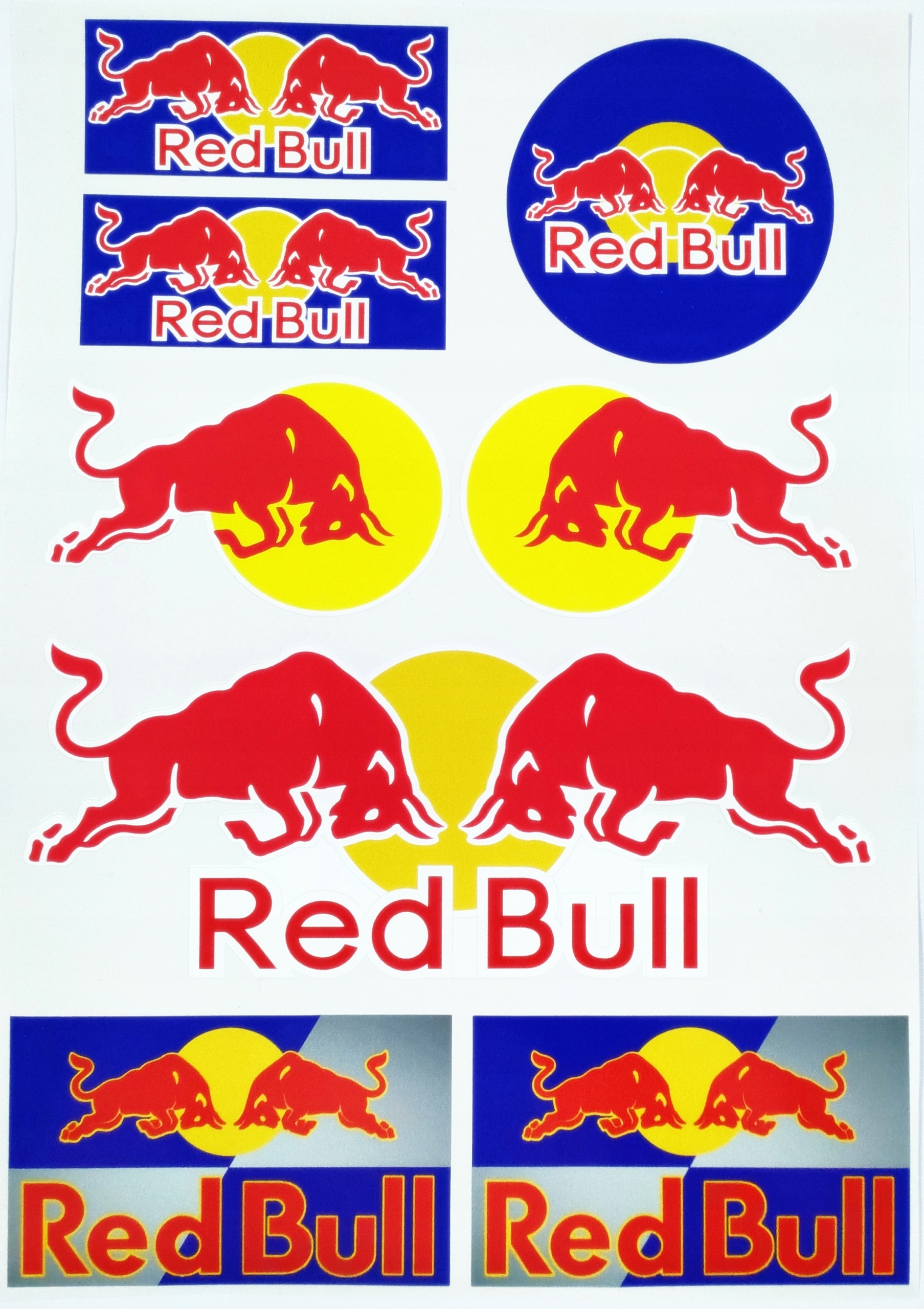

Zestaw naklejek Red Bull , plansza