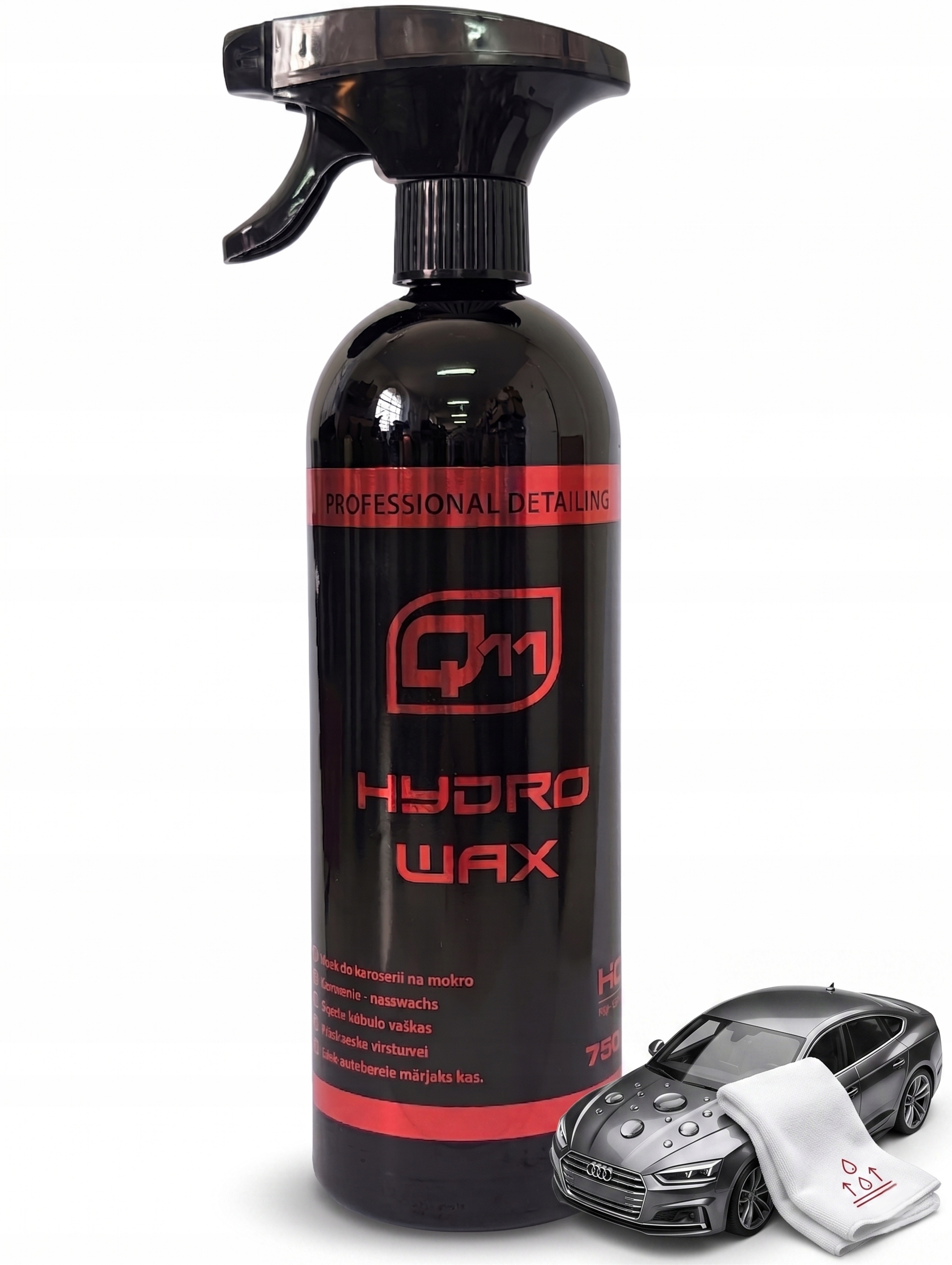 Wosk do Auta na Mokro Q11 Hydro Wax Nabłyszcza Chroni 750ml