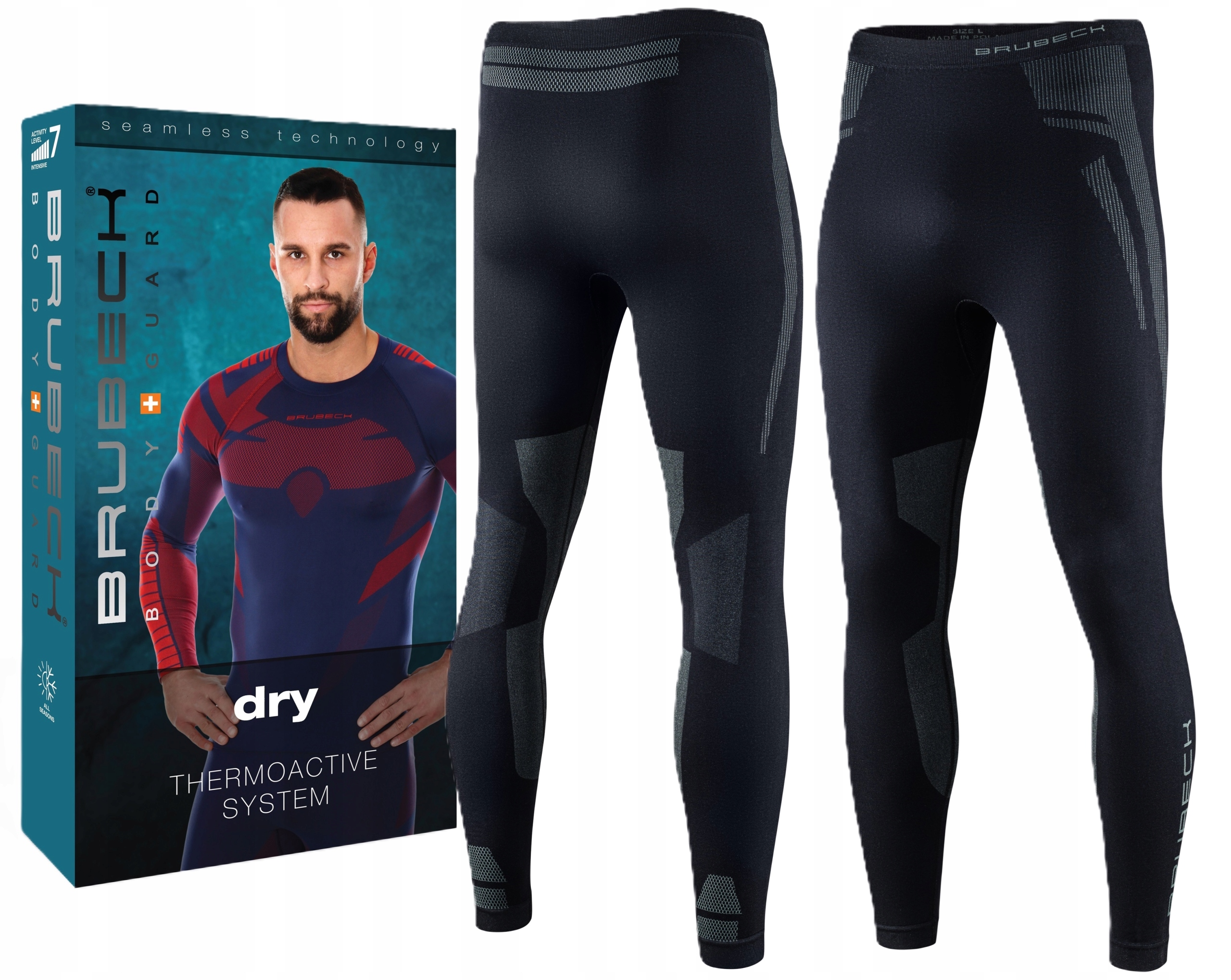 Brubeck Dry Legginsy Termoaktywne Na Narty S