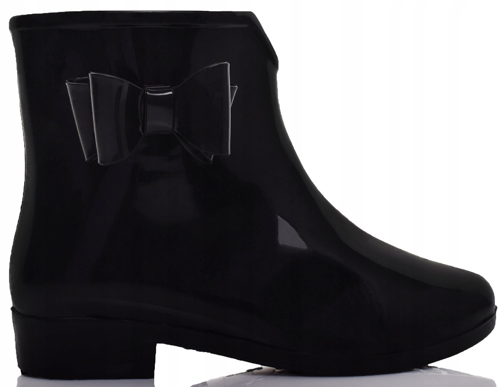 KRÓTKIE KALOSZE GUMOWE KOKARDKA GUMOWCE