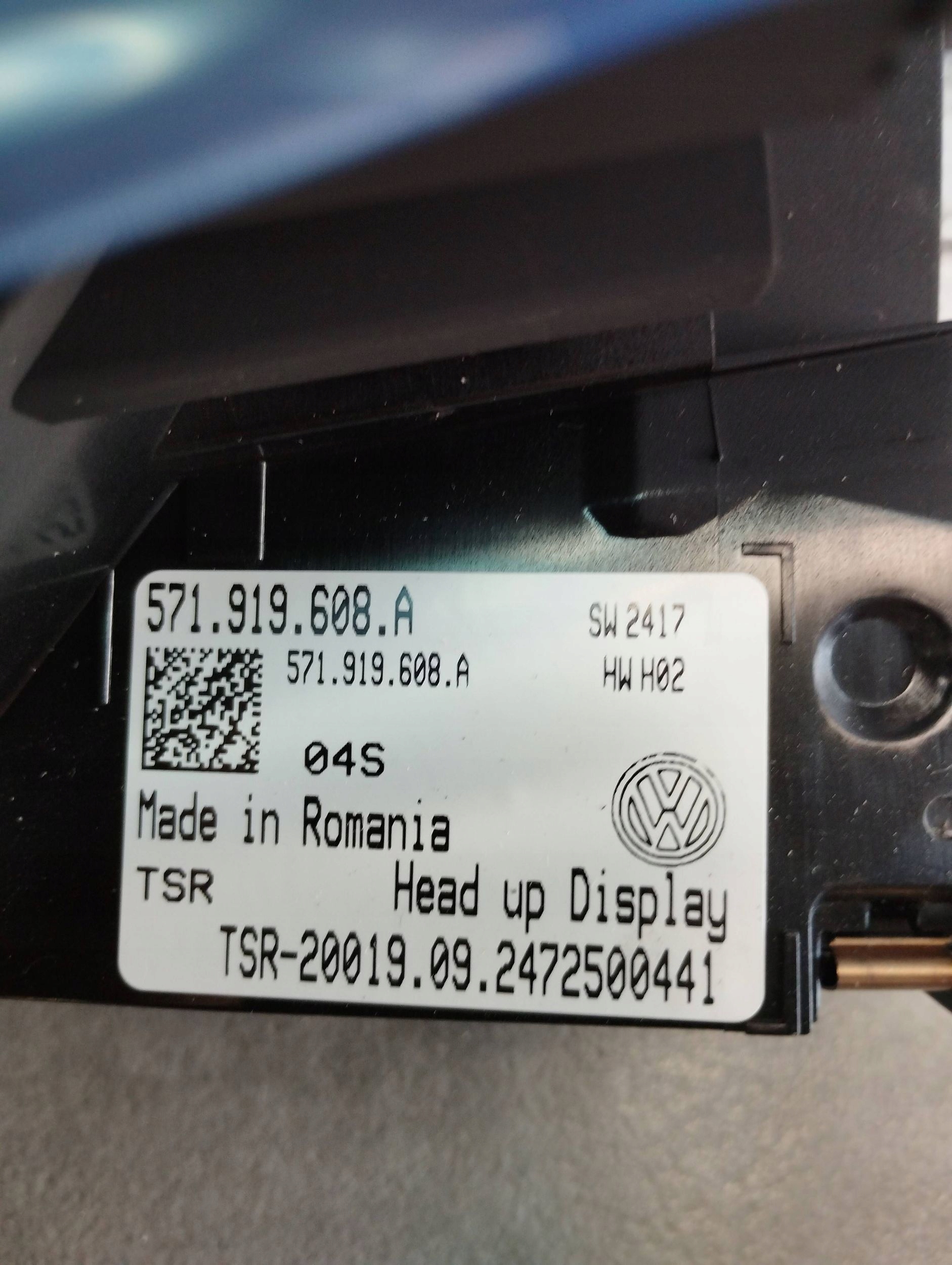 Volkswagen Tiguan III display HEAD UP 571919608A