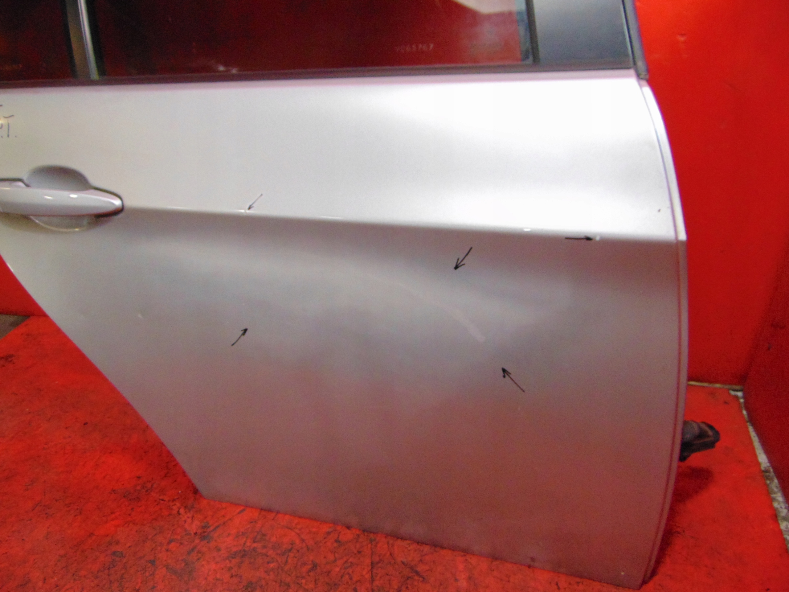 BMW 3 E90 door rear part right 354 silver sedan
