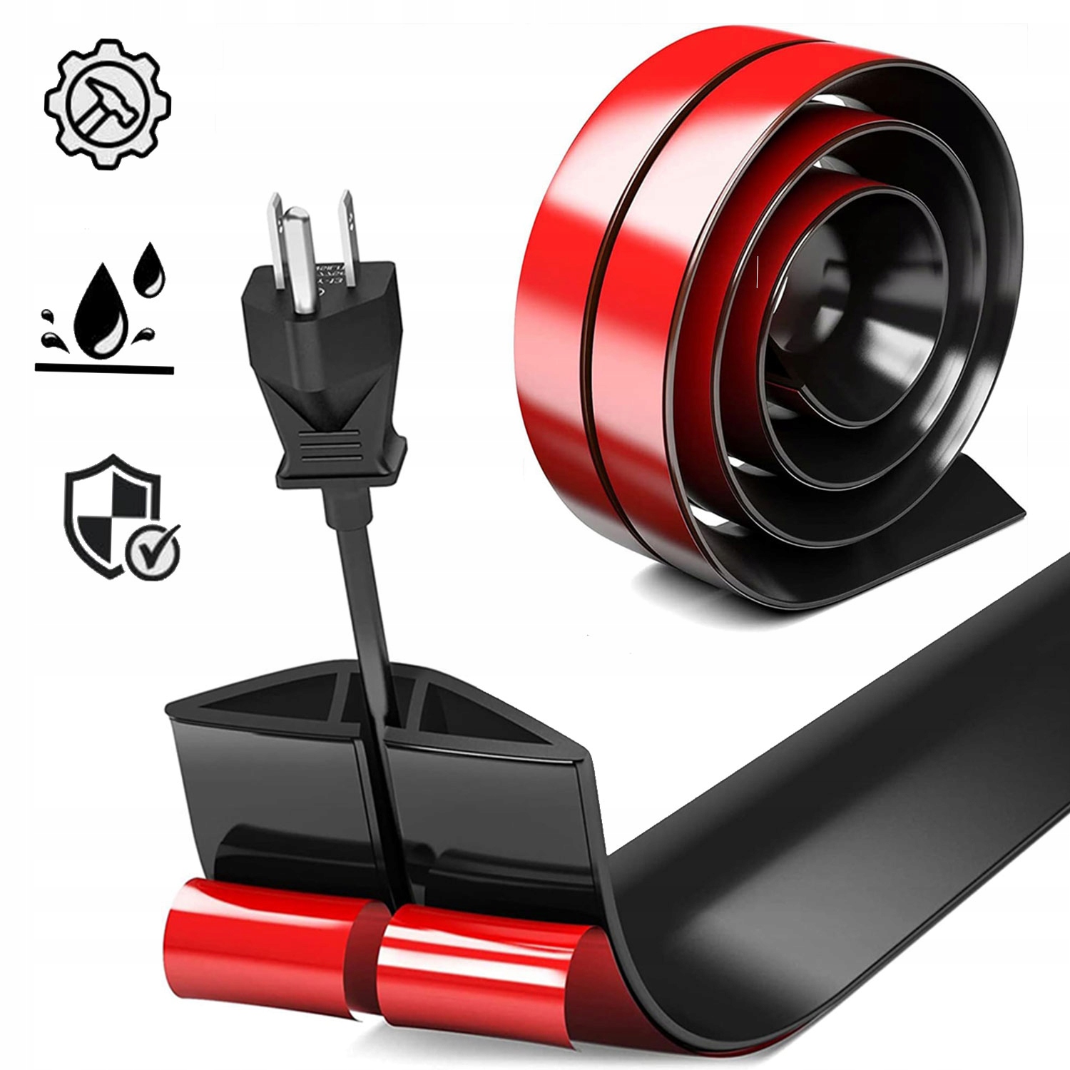 OSŁONA OCHRONA KABLA ORGANIZER NA KABLE OCHRONNA LISTWA USZCZELNIAJĄCA 3M