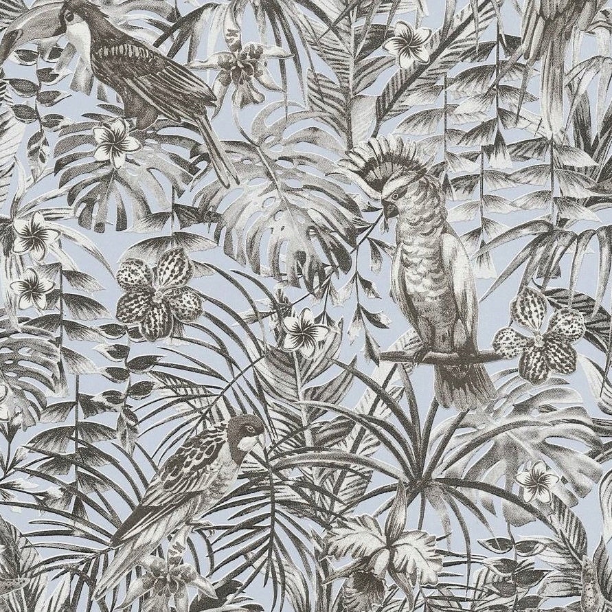 

Tapeta Wzór Liście Kwiaty Ptaki Na Flizelinie