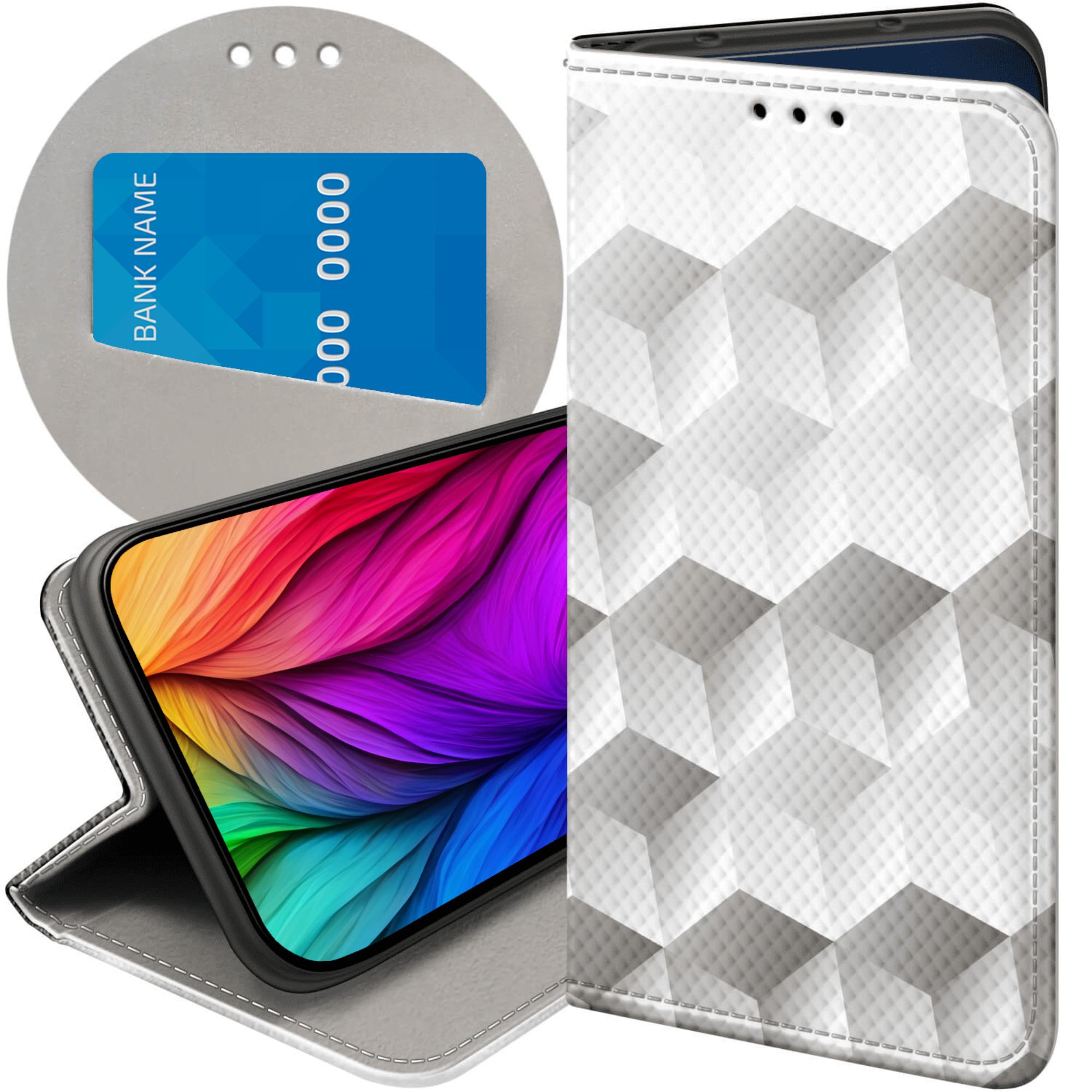 Etui Z Klapką Do Samsung Galaxy S24 Fe 3D Geometryczne Iluzja Case