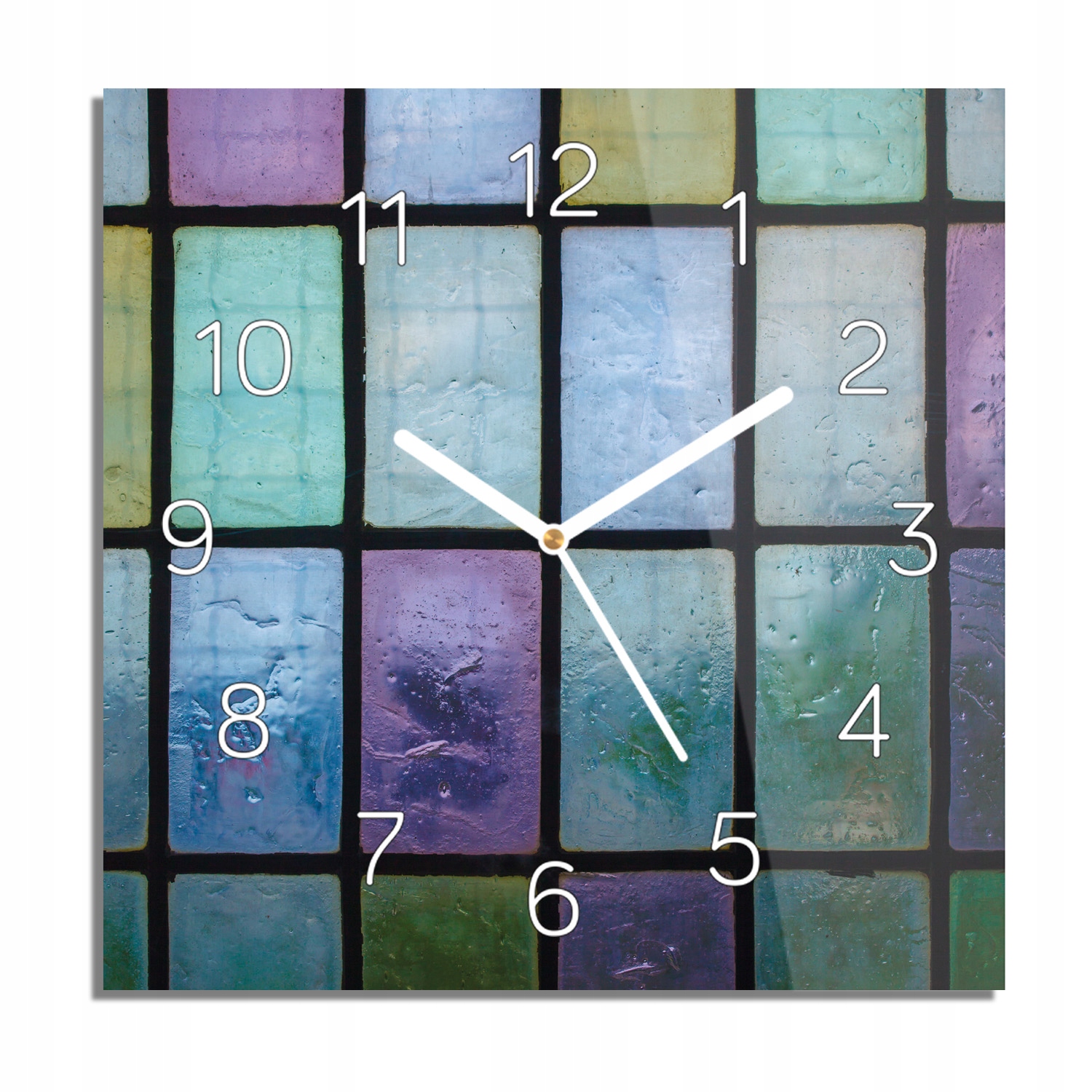 

Witraż szkło okno zegar na szkle do kuchni 30x30