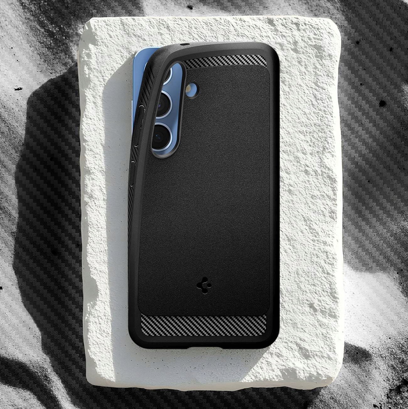 Pouzdro na Samsung Galaxy S25 Rugged Armor Mag MagSafe černá matná barva