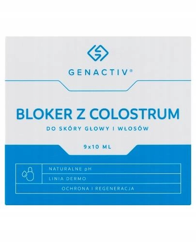Genactiv Colosregen bloker Płyn do skóry głowy i włosów 9x10 ml