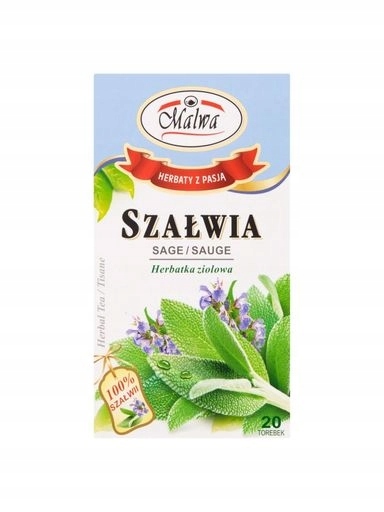 Levně 12 x Malwa Bylinný čaj šalvěj 20 g (20 x 1 g)