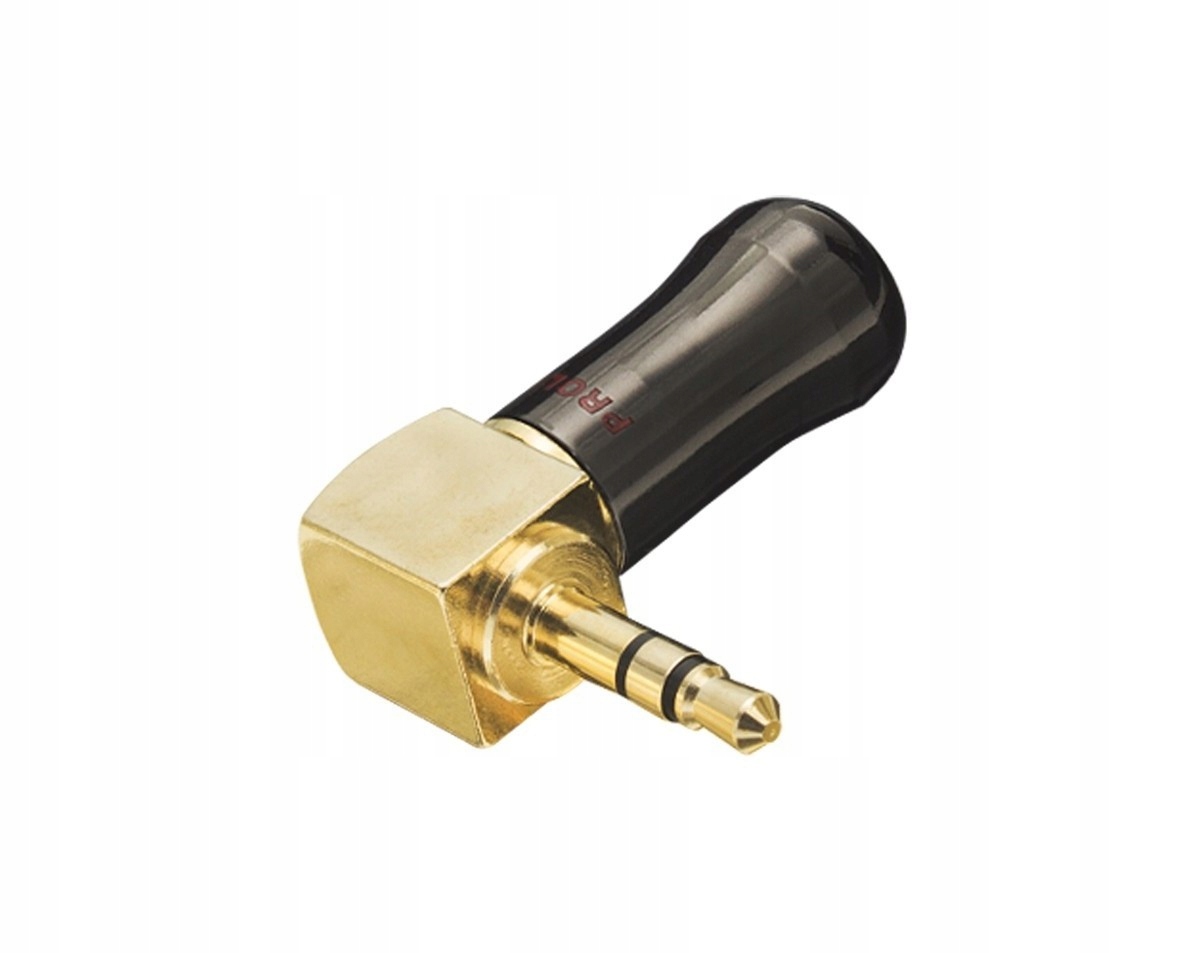 

Wtyk Jack 3,5mm kątowy złocony Prolink TPJ-0359