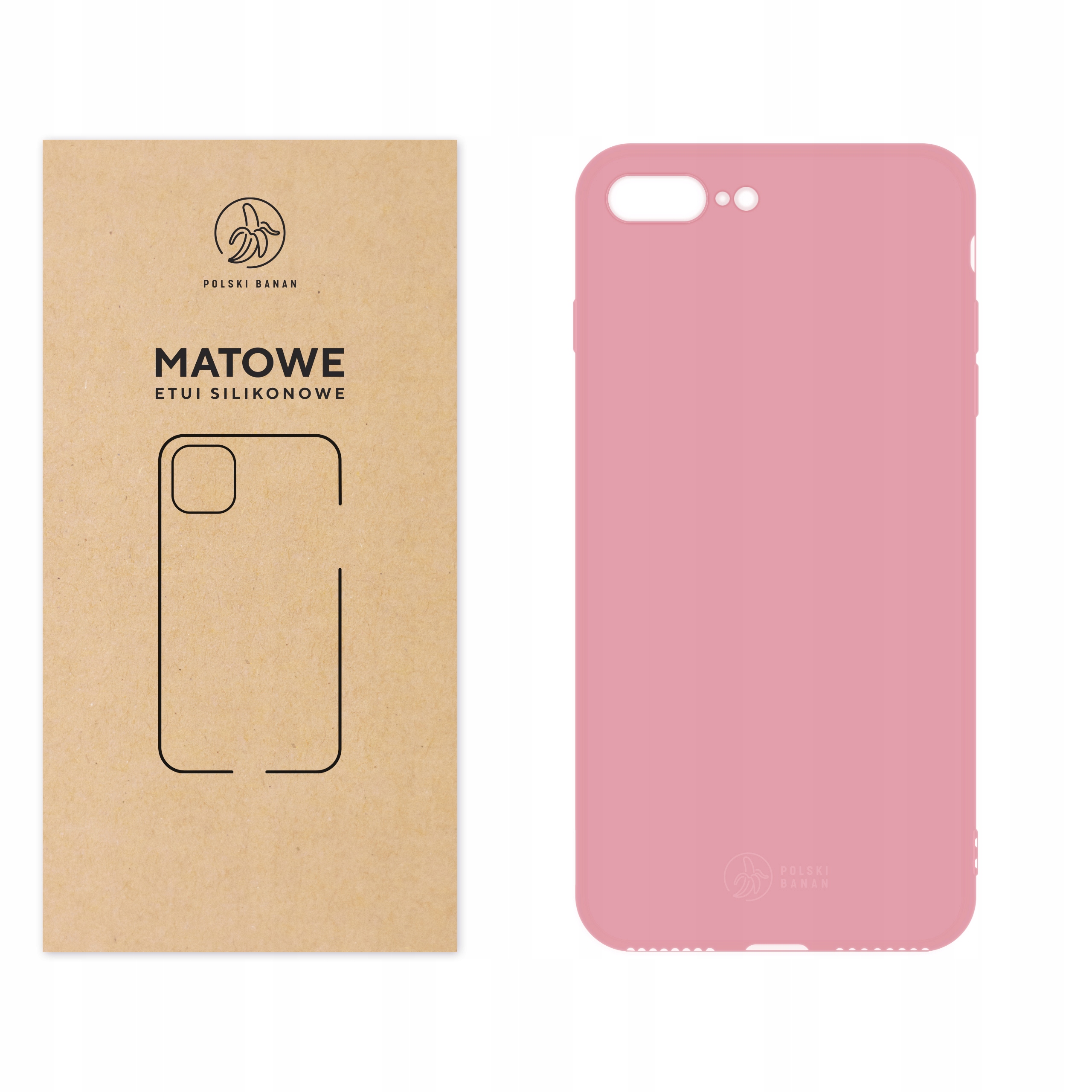 

Etui Matowe do iPhone 7 Plus 8 Plus różowe