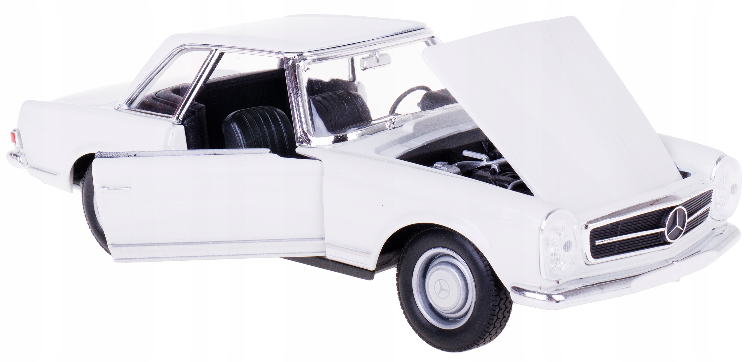 Mercedes-benz 230SL Model Kov Welly 1:24 Bílá