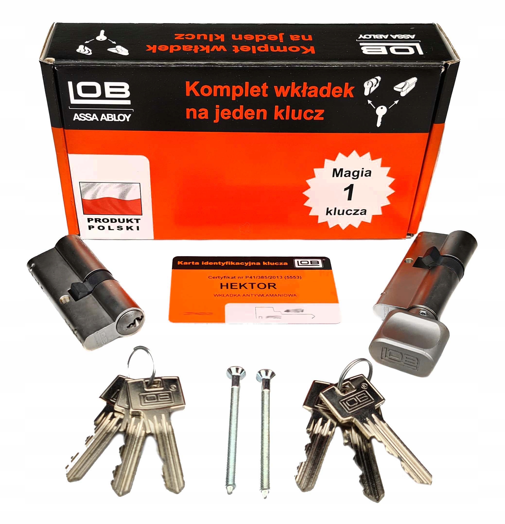 

Komplet Wkładek Lob Hektor 40G/30+30/40 Atest 4