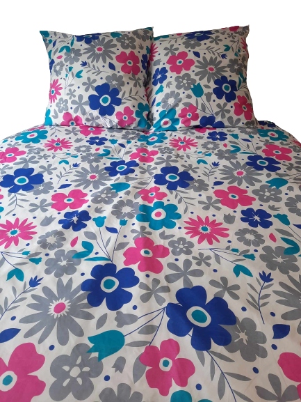 POŚCIEL KOLOROWE KWIATY MIKROFIBRA 100X140 CM Wymiary kołdry 100x140cm