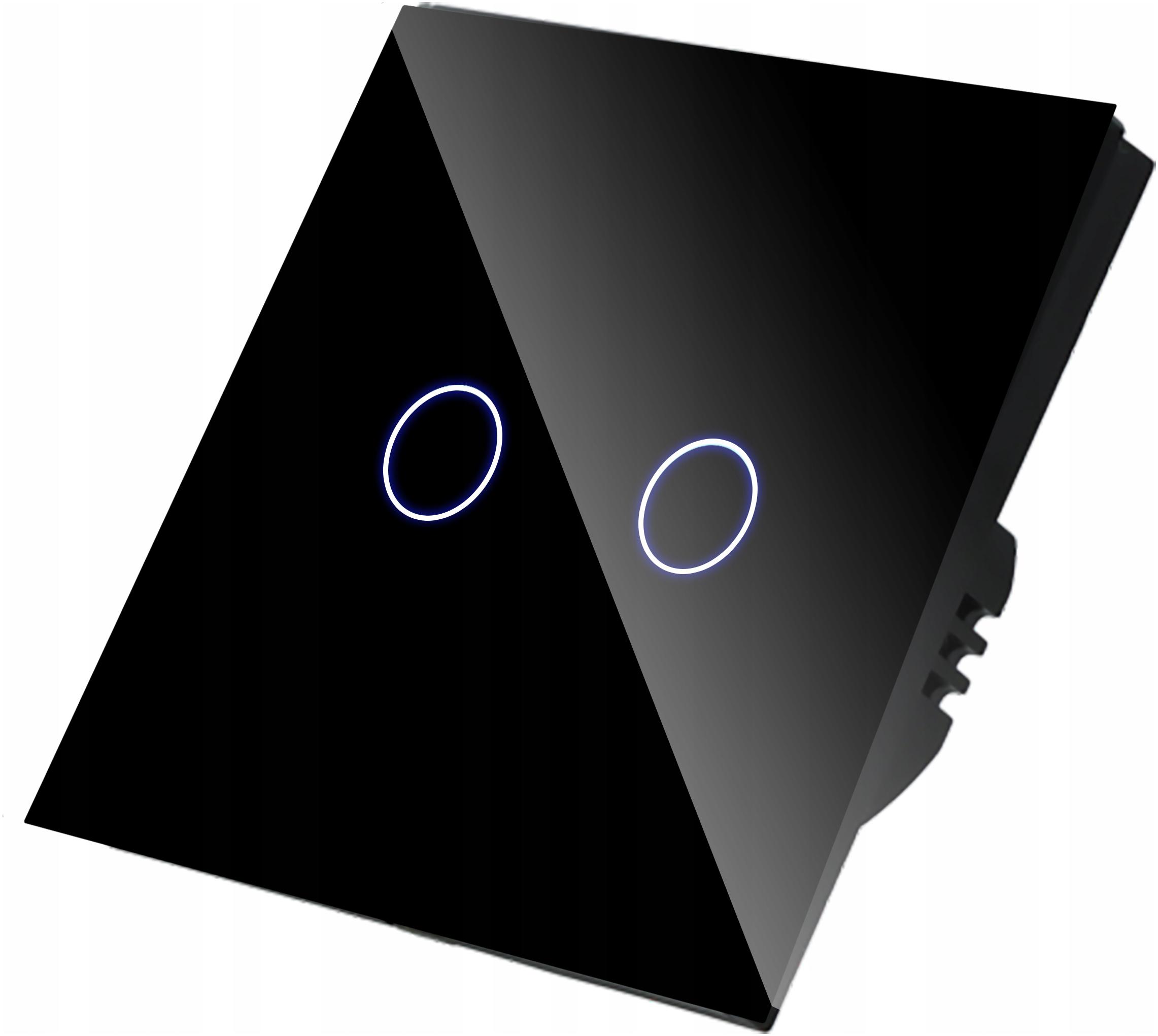 Schodišťový Spínač Křížový Klecový Dotyková Světla Dvojitý Černý Bez N