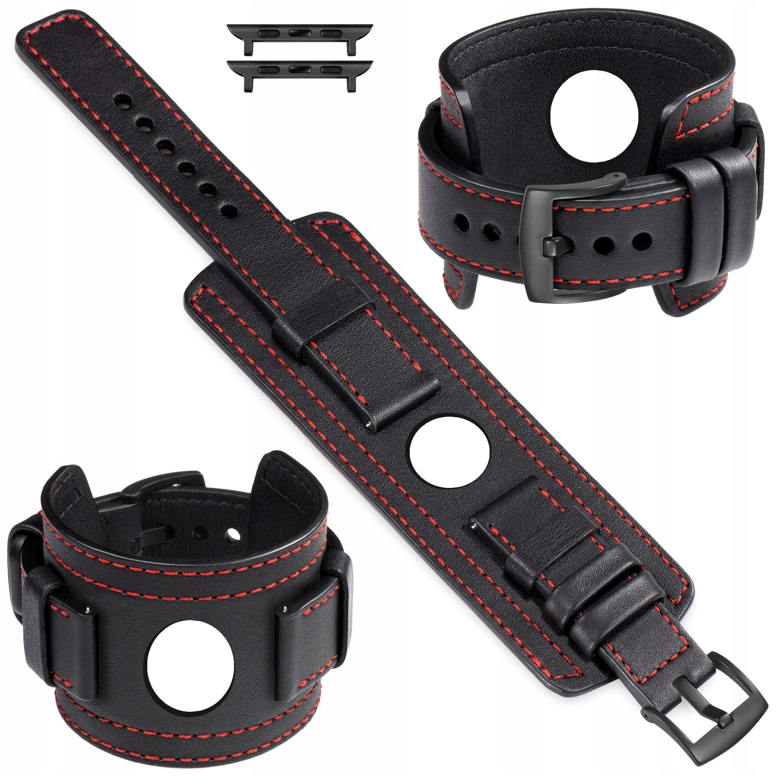 Kožený remienok s podložkou pre Apple Watch 42/41/40/38 mm Poľský Movear