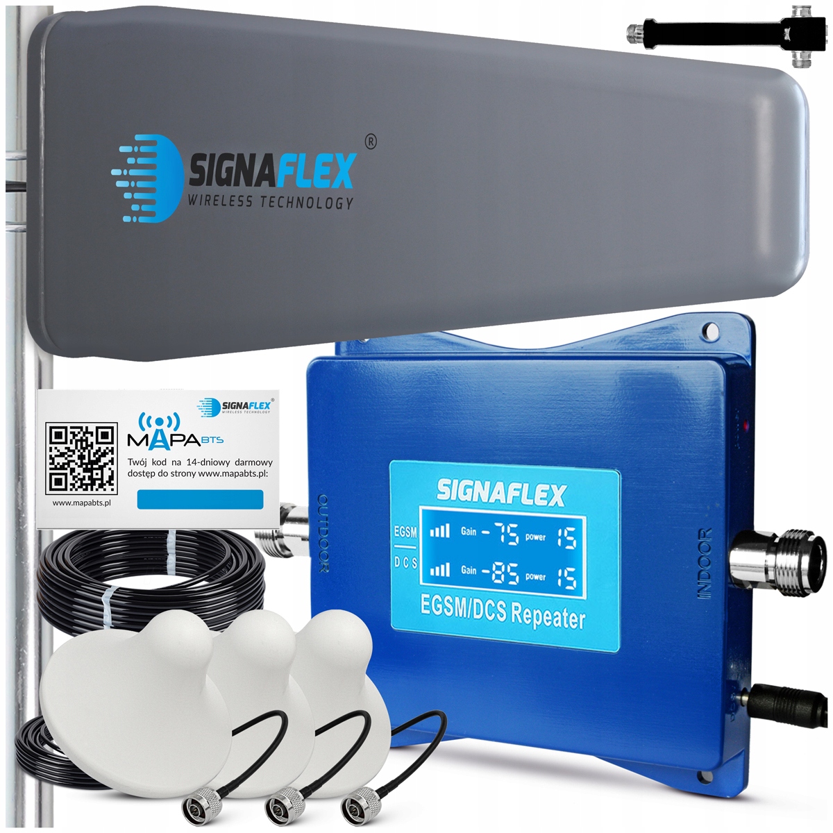 Sada Zosilňovačov Dosahu Signálu Internetu Egsm Dcs 4G Lte Antény 10 m