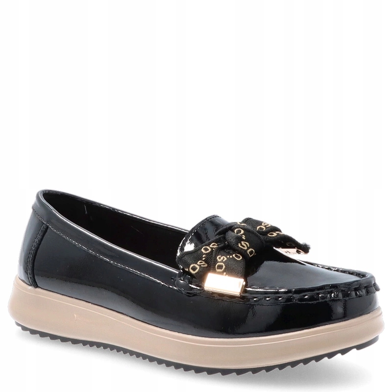 Kožené polobotky s mašličkou Filippo DP6457 Černé 36