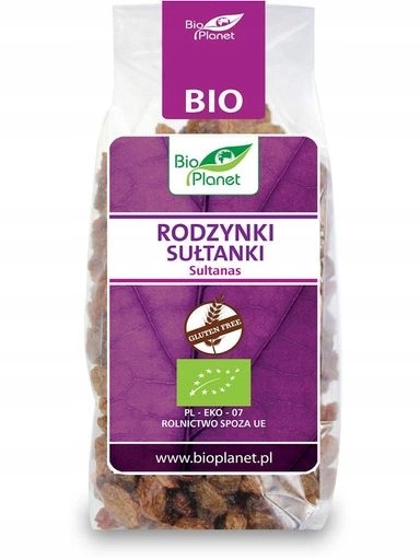 4x Bio Planet Rozinky sultánky bezlepkové Bio 200 g