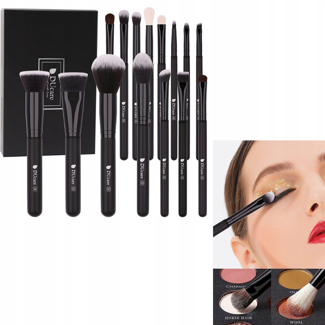 Sada Štětců na make-up Profesionální syntetické štětce Premium