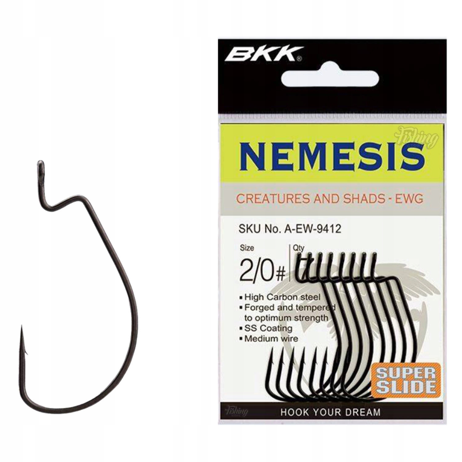 Haczyki offsetowe Bkk Nemesis rozmiar 1 op. 8szt