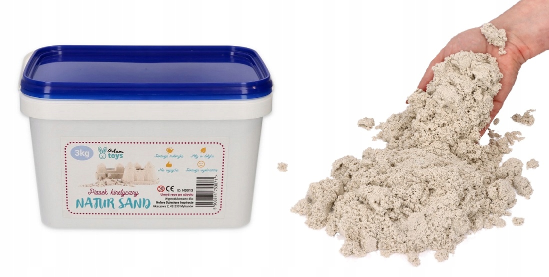 

Piasek kinetyczny 3kg Natursand Polski naturalny