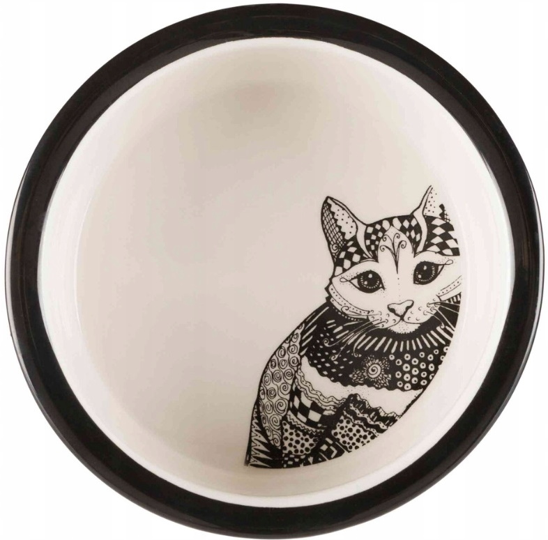 

Trixie Miska ceramiczna Zentangle kot 12cm 300ml