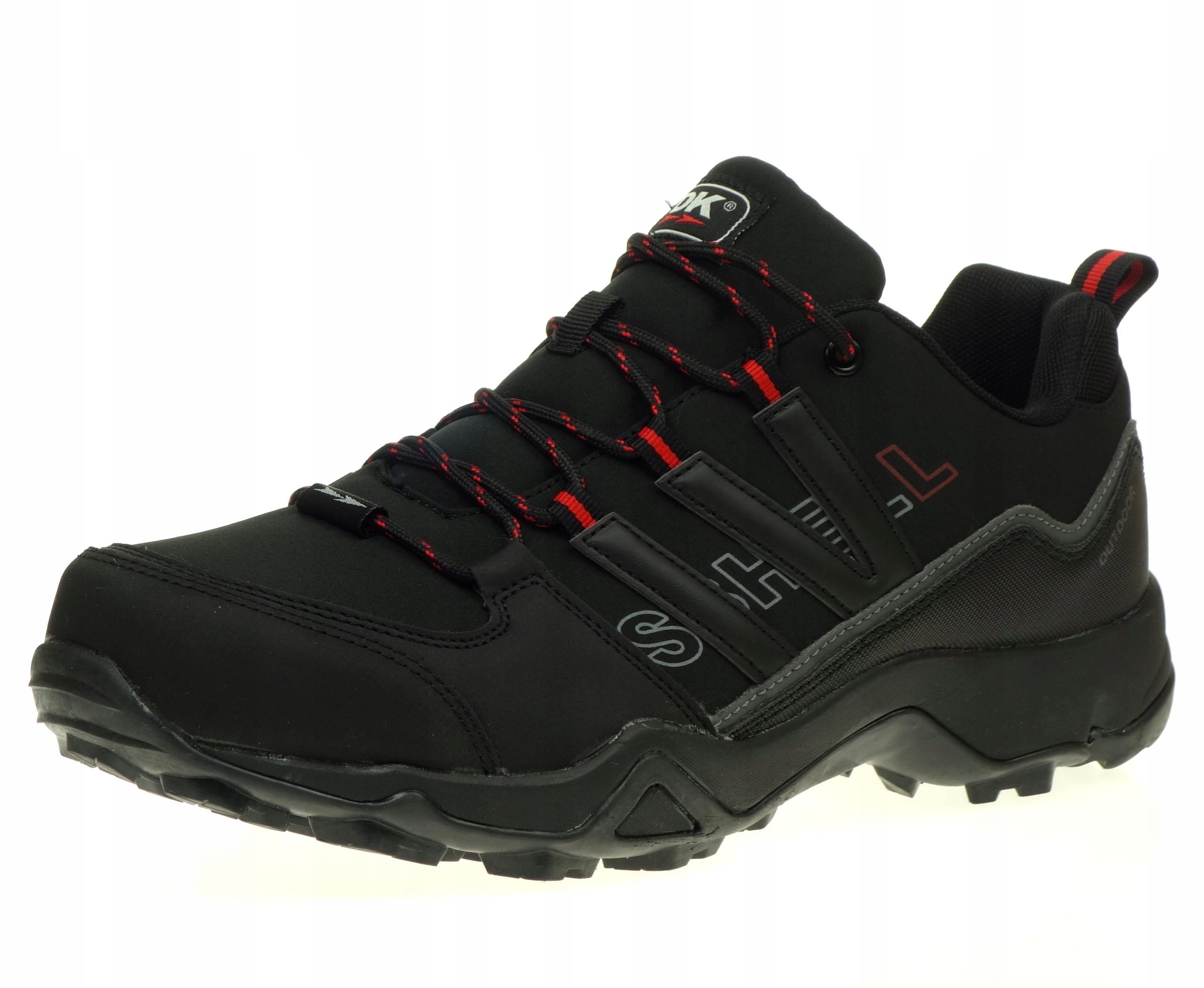 Buty Męskie Trekkingowe DK SPIRIT SoftShell OUTDOOR VB17331 Blk/Red 42 Kolekcja DK OUTDOOR