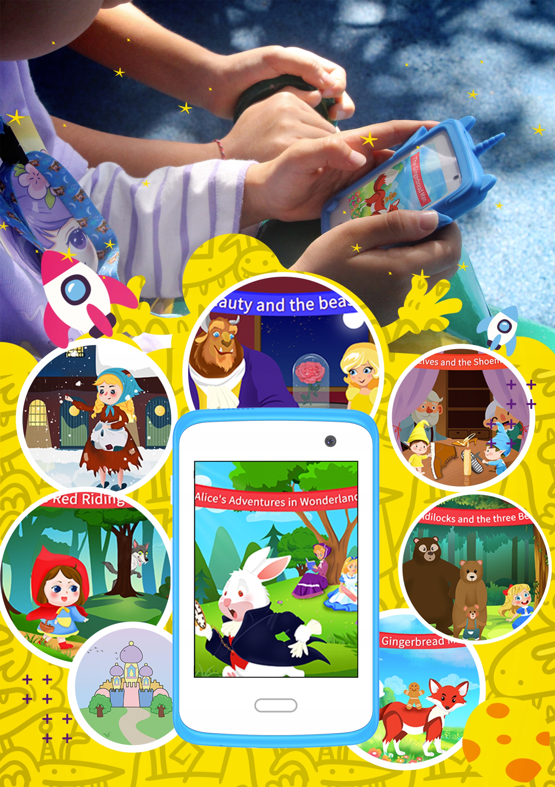 Bemi TOK Kinderhandy Mit Touchscreen - GSM Telefon Ohne Internet 8GB Speicher 19 Spiele - Pink Lernhandy Für Kinder