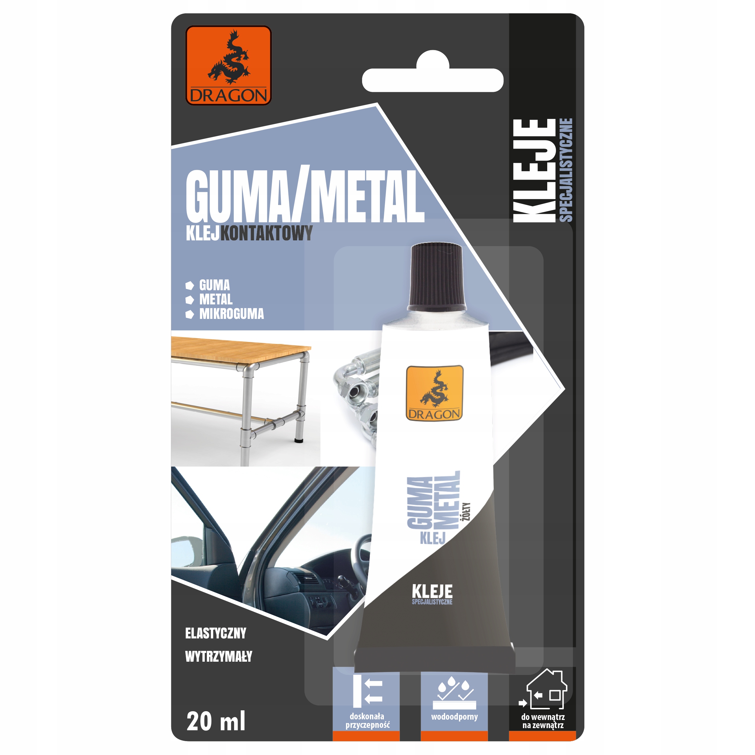 Klej do Gumy i Metalu 20 ml Dragon