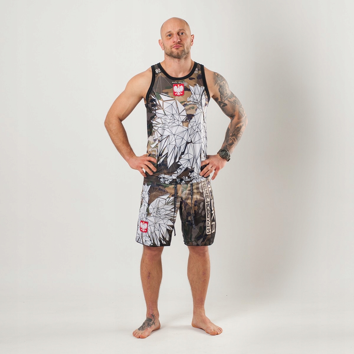 PATRIOTYCZNE SPODENKI MMA EXTREME HOBBY POLSKA XXL Kod producenta 891-6824-2XL-CAMO