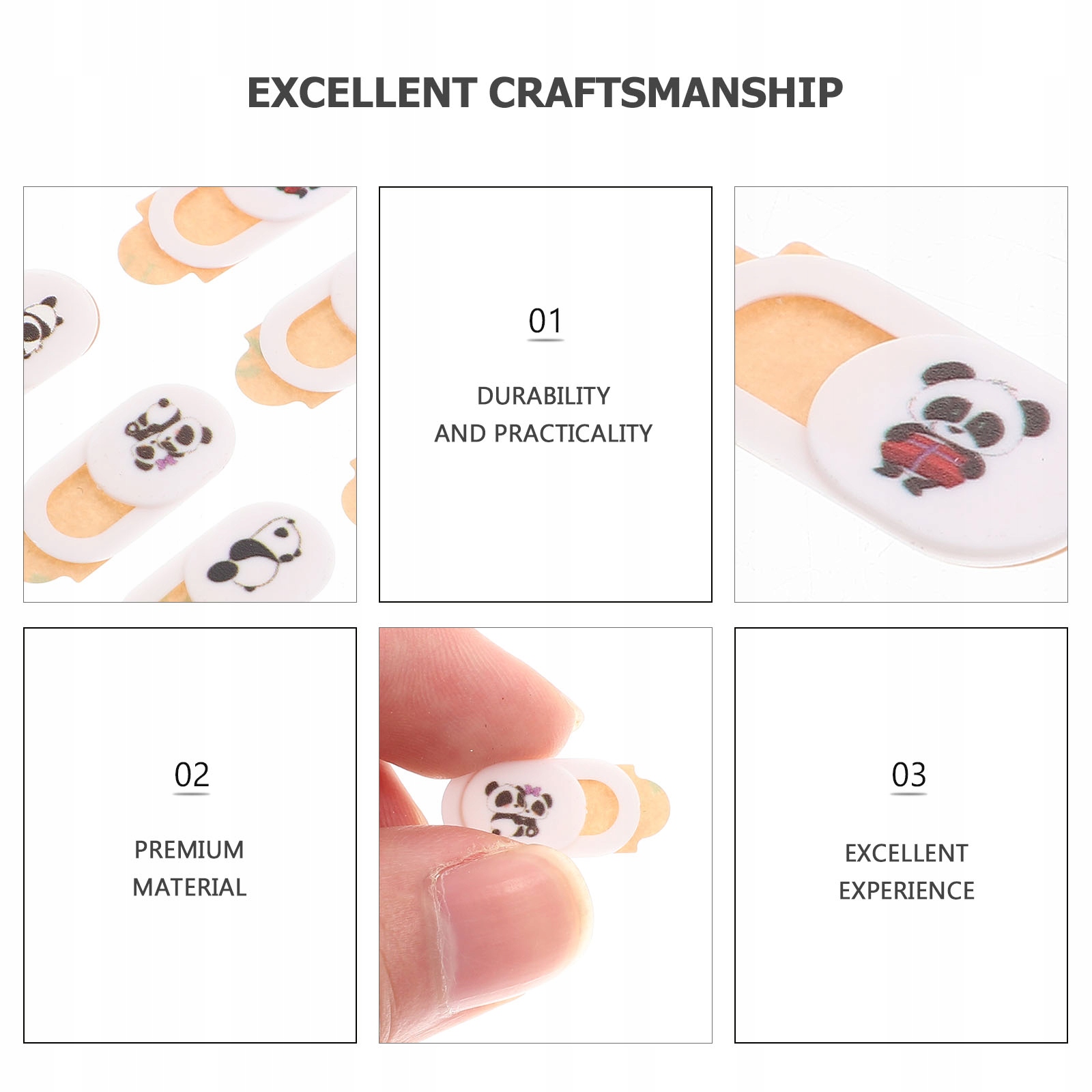 KLAPKA OCHRONNA KAMERY NA LAPTOP KOMPUTER 6 SZT Marka bez marki