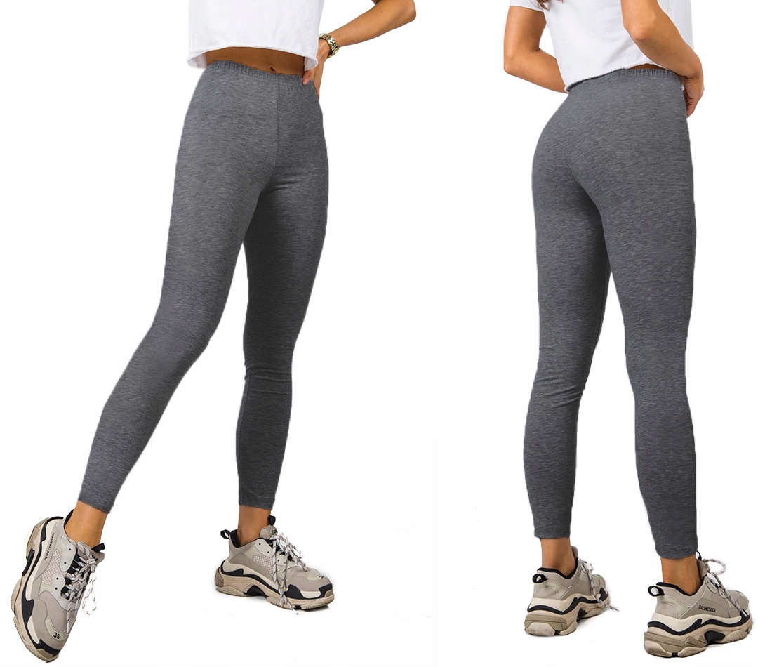 

Legginsy klasyczne Getry bawełna Grafit 548 38/40