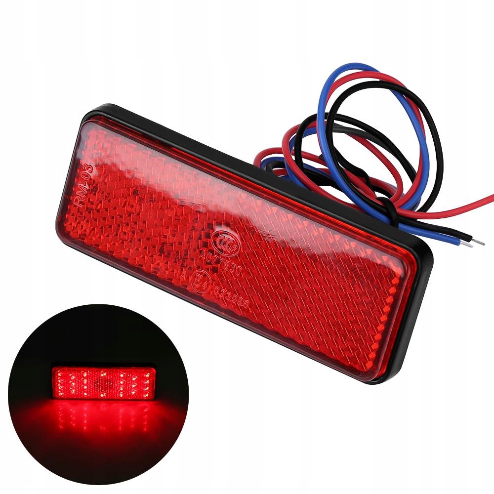 Lampa Tył Tylna Led Czerwona 12V Dla Motor Buggy Atv Quad