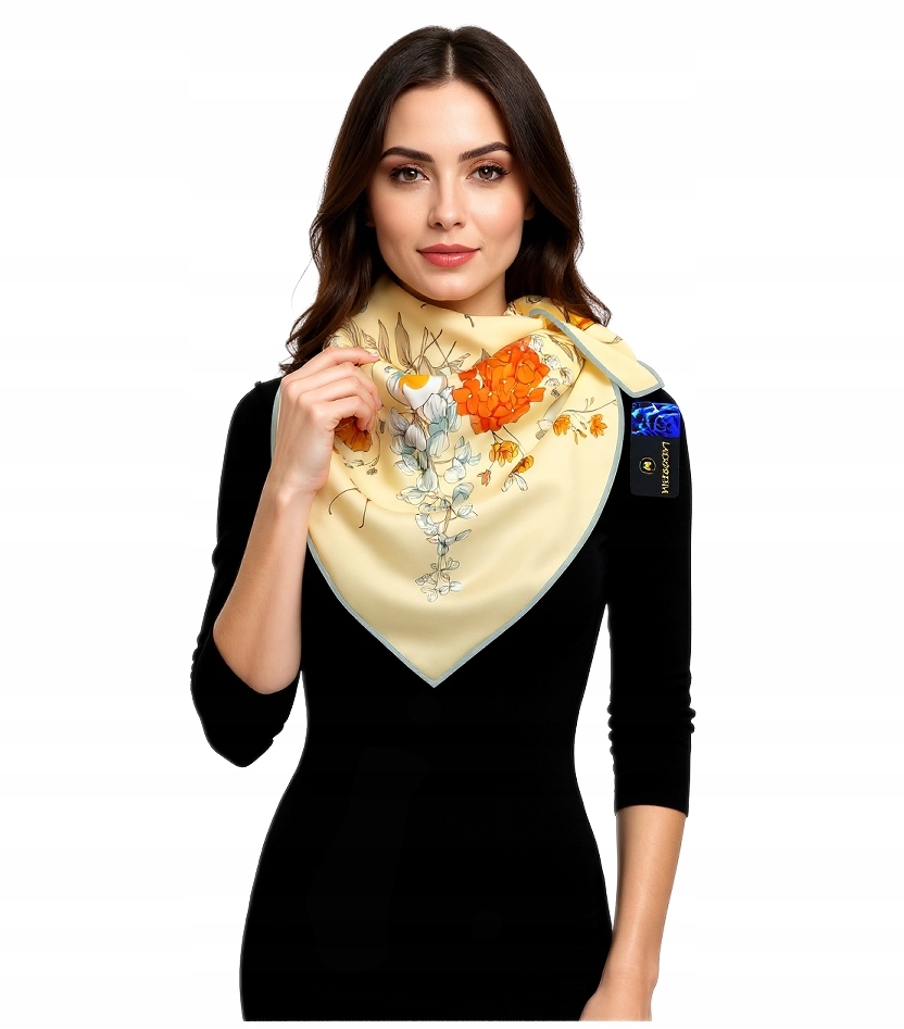 Hedvábný Šátek 100% Přírodní Morušový Hedvábí, Prémiová Kvalita+