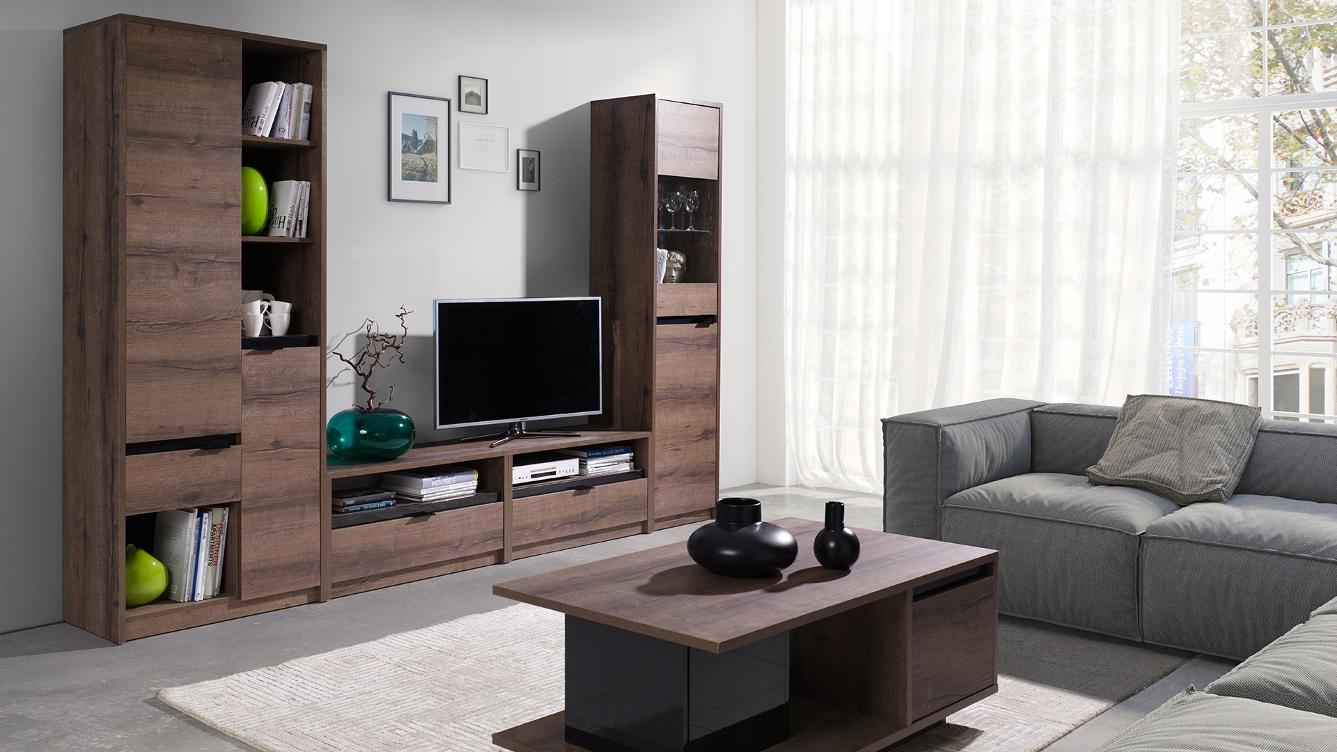 Regał DENVER DR2D1SZ meble systemowe Marka GiB Meble