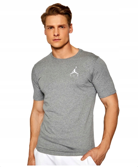 Jordan Nike Air Tričko Bavlněné pánské Jumpman sportovní tričko šedé