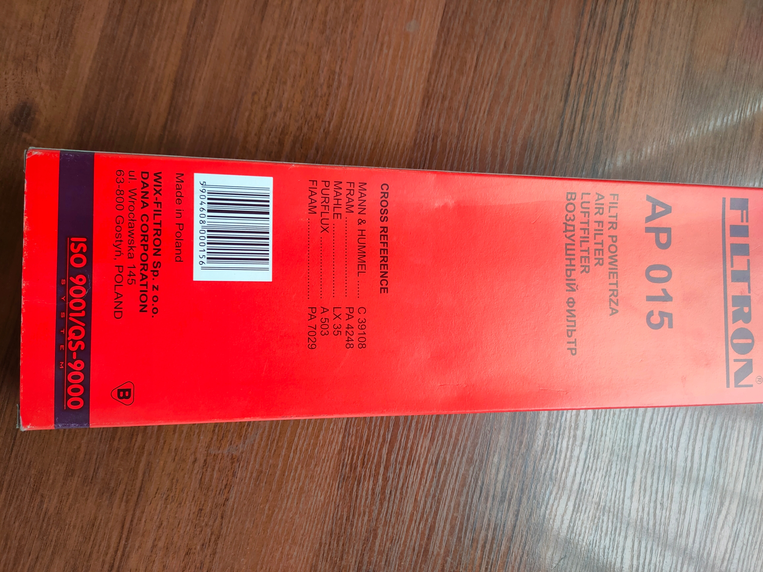 Filtron AP 015 Filtr powietrza