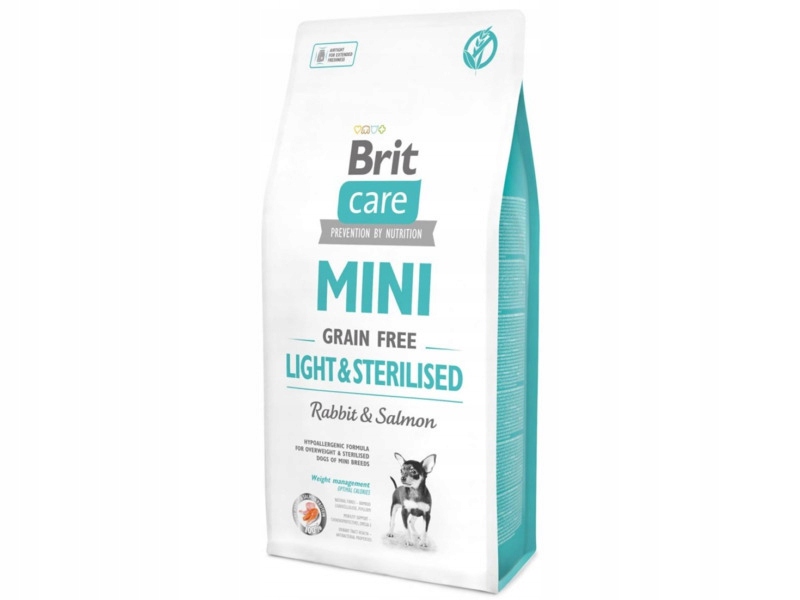 Karma dla psa Brit Care Mini Light & Sterilised Królik z łososiem 7 kg