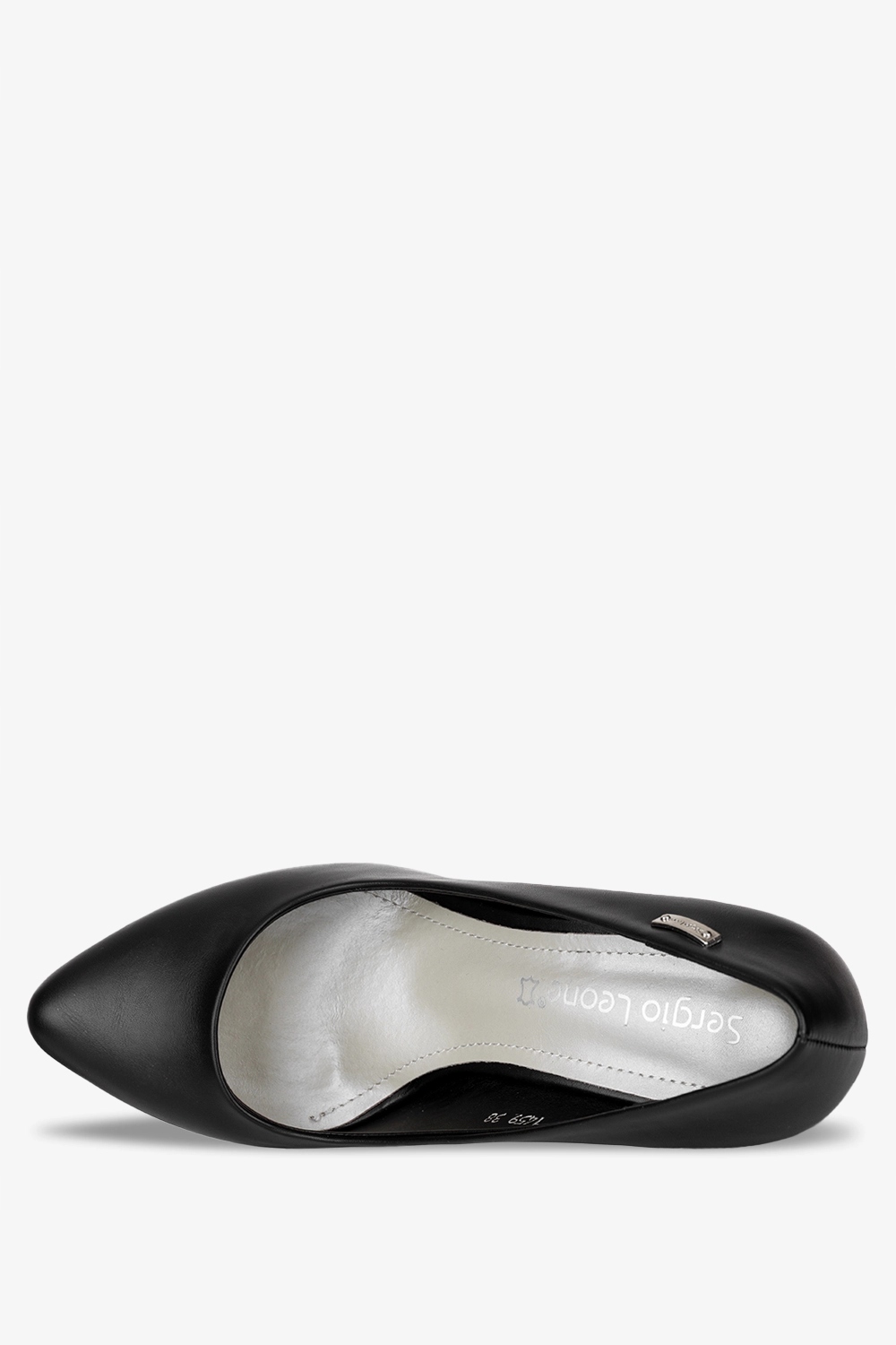 CZÓŁENKA CZARNE DAMSKIE NA SŁUPKU ZE SKÓRZANĄ WKŁADKĄ ELEGANCKIE r 38 Rozmiar 38