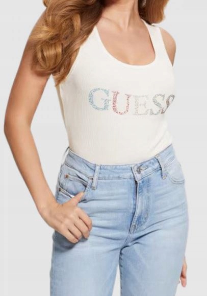 Guess top W3GP43K9I51 G012 kremowy Xs