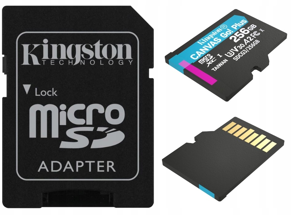 

Karta micro Sd 256GB odczyt 170MB/s zapis 90MB/s