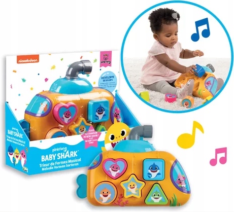 

Baby Shark Muzyczny Sortownik Kształtów
