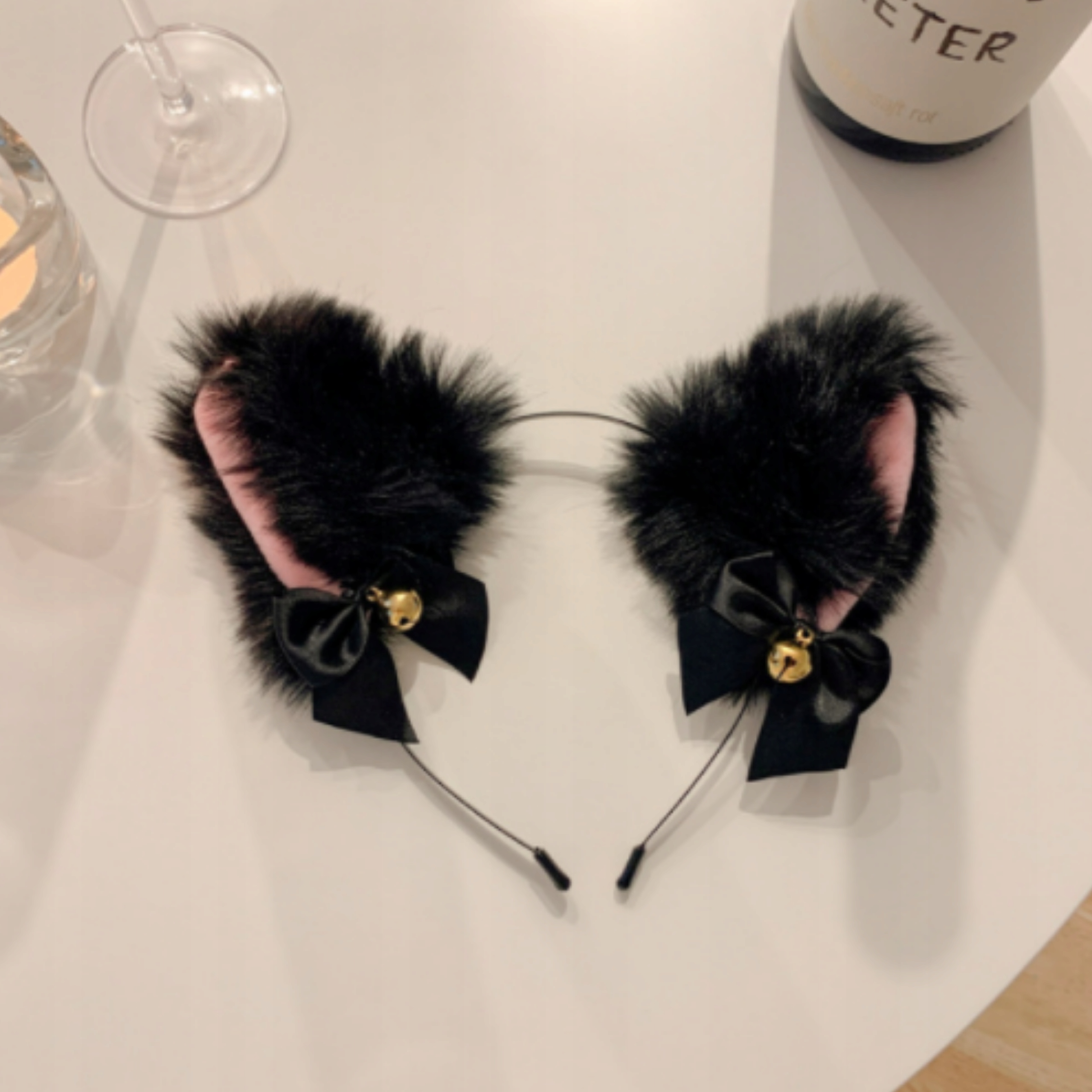 FUTRZANE USZY KOTA OPASKA KOCIE USZY NA COSPLAY Marka inna