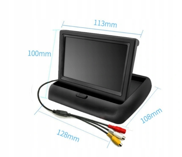 4 3 WYSWIETLACZ EKRAN MONITOR DO KAMER COFANIA Model 02484