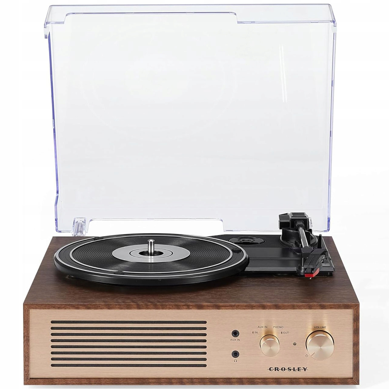 Vinylový gramofón Crosley Miles Record Player, Walnut