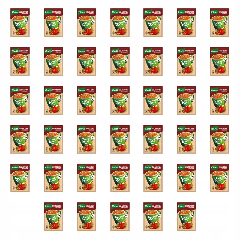 Knorr Gorący Kubek Gulaszowa z Makaronem Zupa Instant w Proszku 16g X40